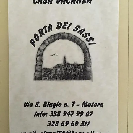 Nyaraló Casa Vacanze Porta Dei Sassi Matera